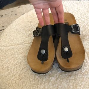 Browns platform sandals